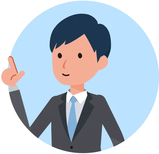 説明する男性
